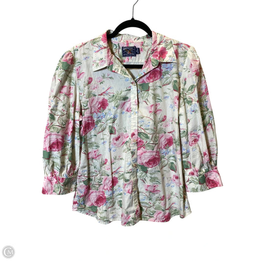Top Long Sleeve By Clothes Mentor In Floral Print, Size: Xl