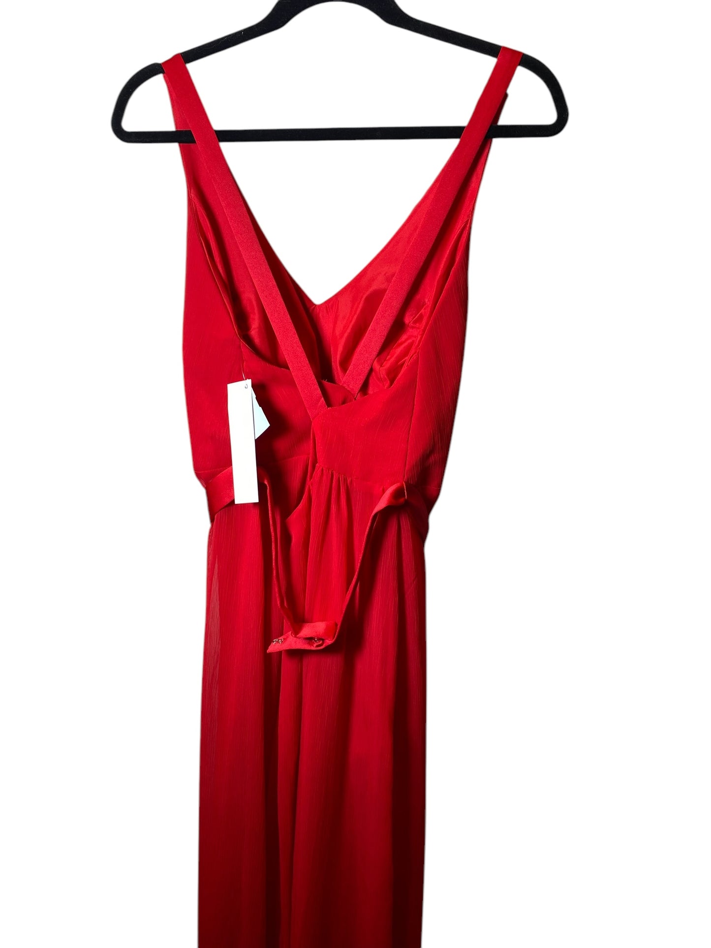 Dress Party Long By Vera Wang In Red, Size: 14