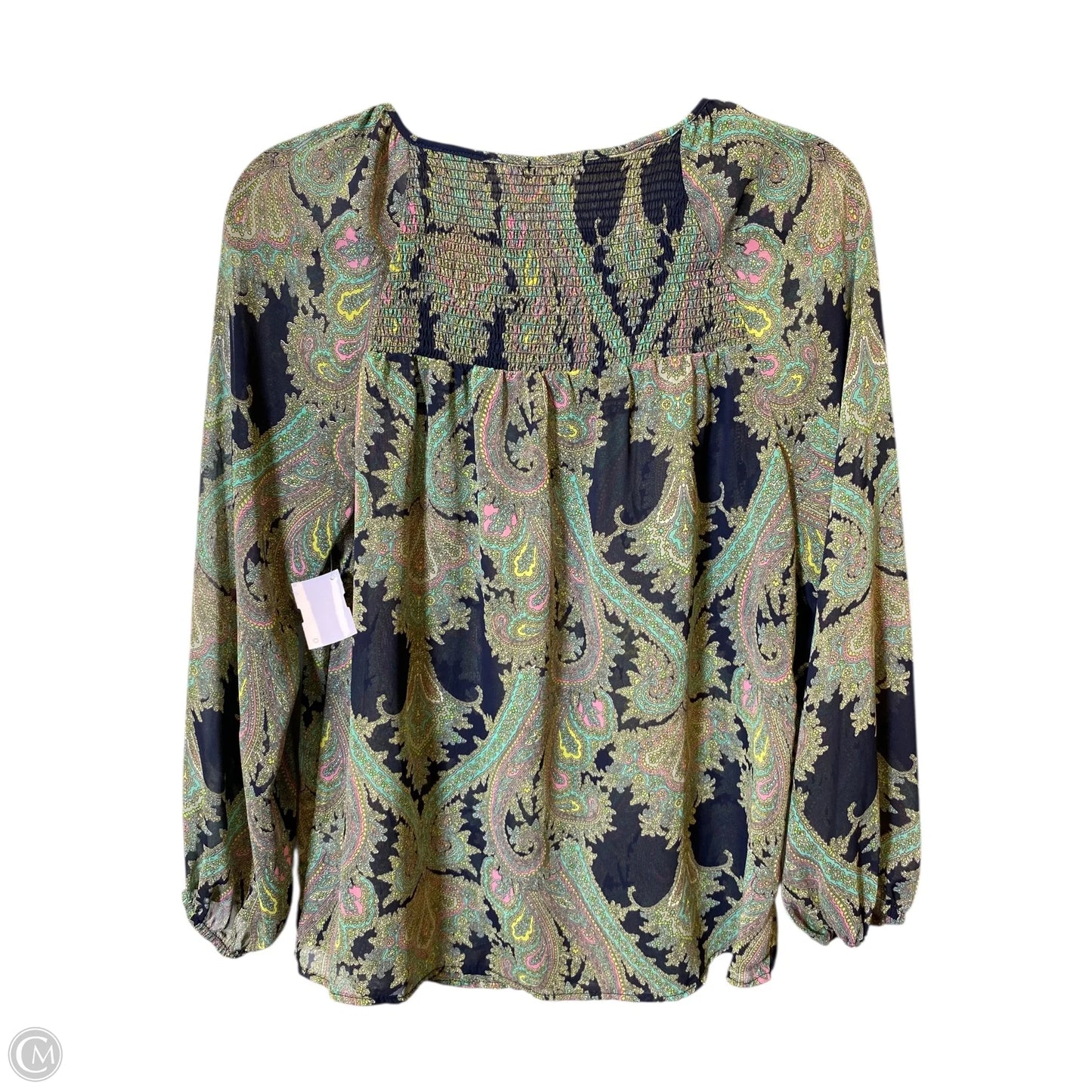 Top Long Sleeve By Gibson In Multi-colored, Size: S