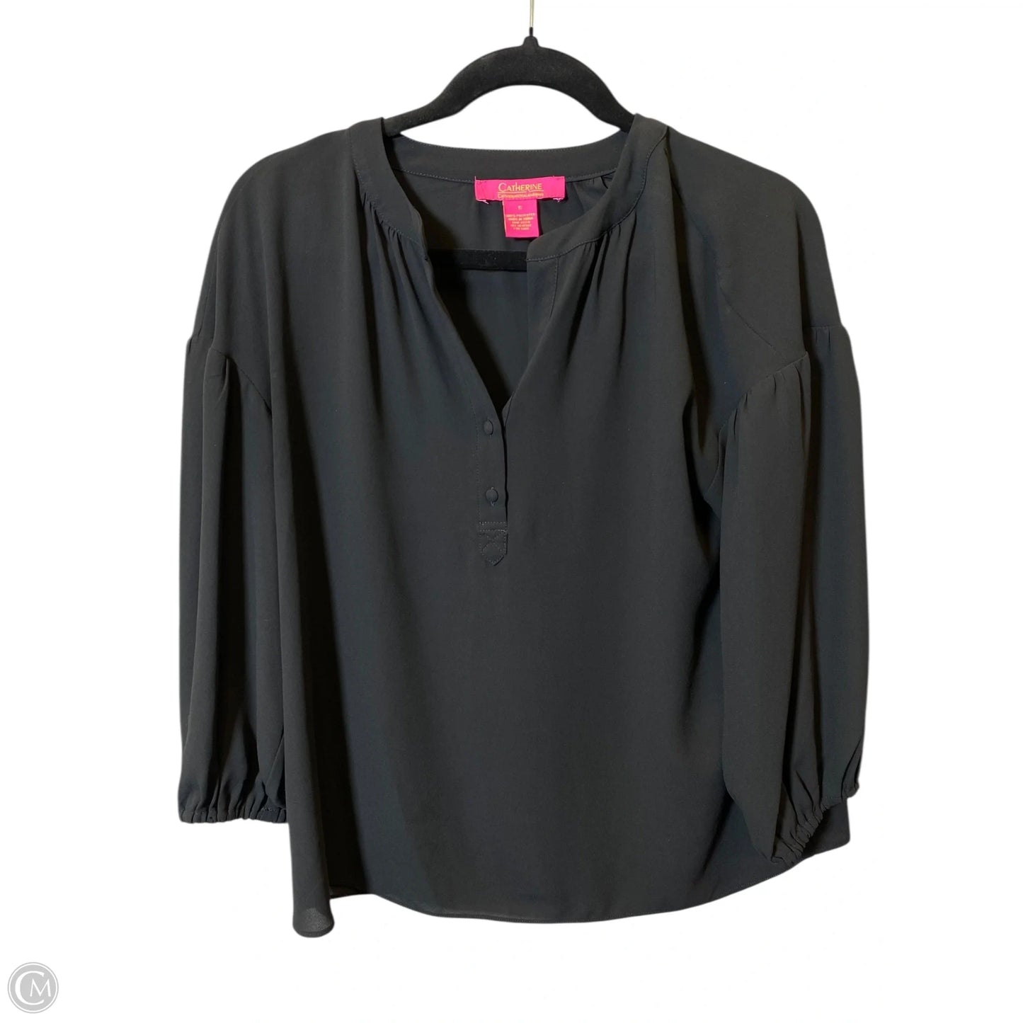 Top Long Sleeve By Catherine Malandrino In Black, Size: S
