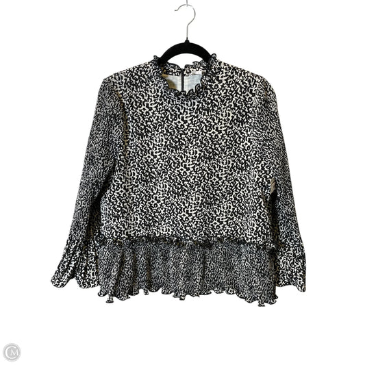 Top Long Sleeve By Thml In Animal Print, Size: L