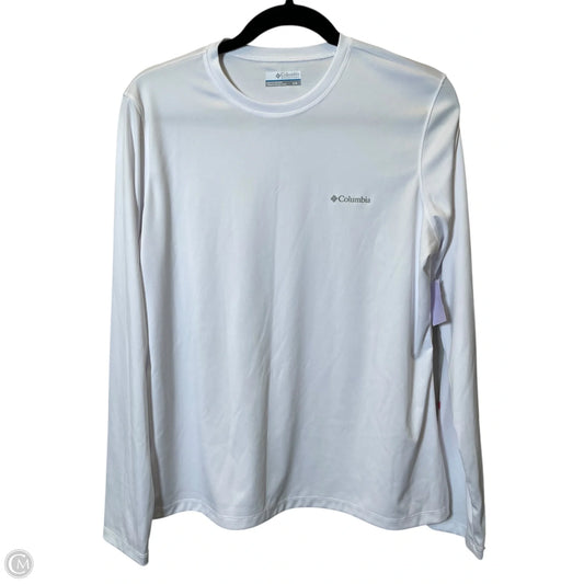 Athletic Top Long Sleeve Crewneck By Columbia In White, Size: L