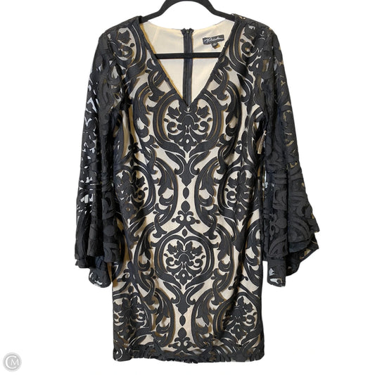 Dress Casual Midi By Clothes Mentor In Black & Tan, Size: S