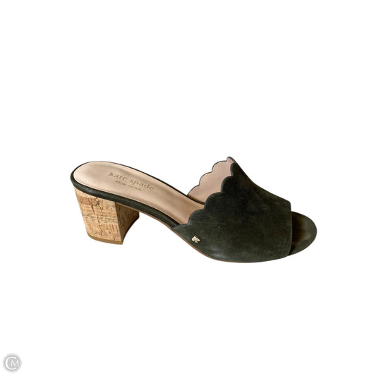 Shoes Designer By Kate Spade In Green, Size: 7