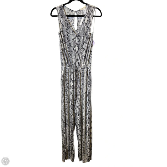 Jumpsuit By Clothes Mentor In Snakeskin Print, Size: M