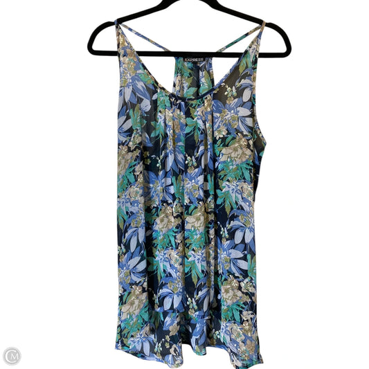 Top Short Sleeve By Express In Multi-colored, Size: L
