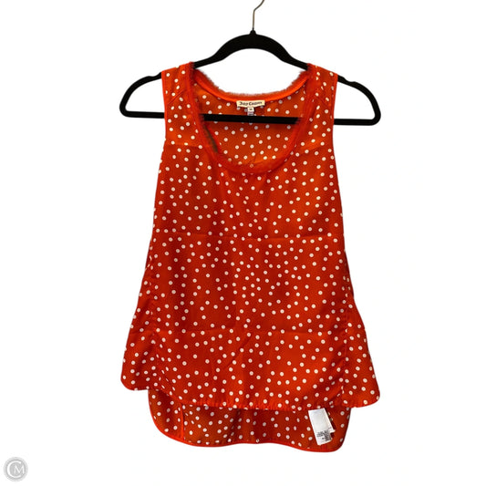 Top Sleeveless By Juicy Couture In Polkadot Pattern, Size: Xs