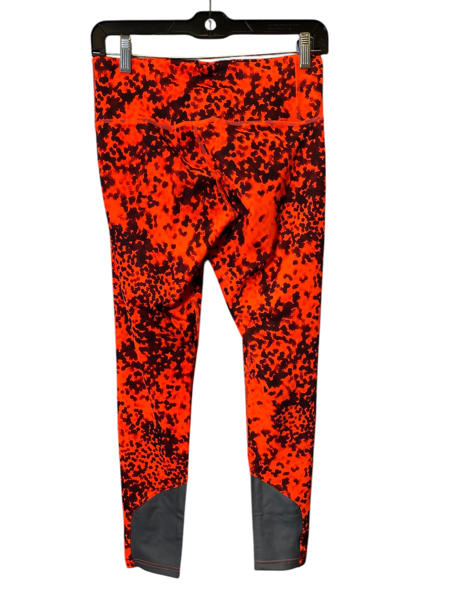 Athletic Leggings By Adidas In Orange, Size: S