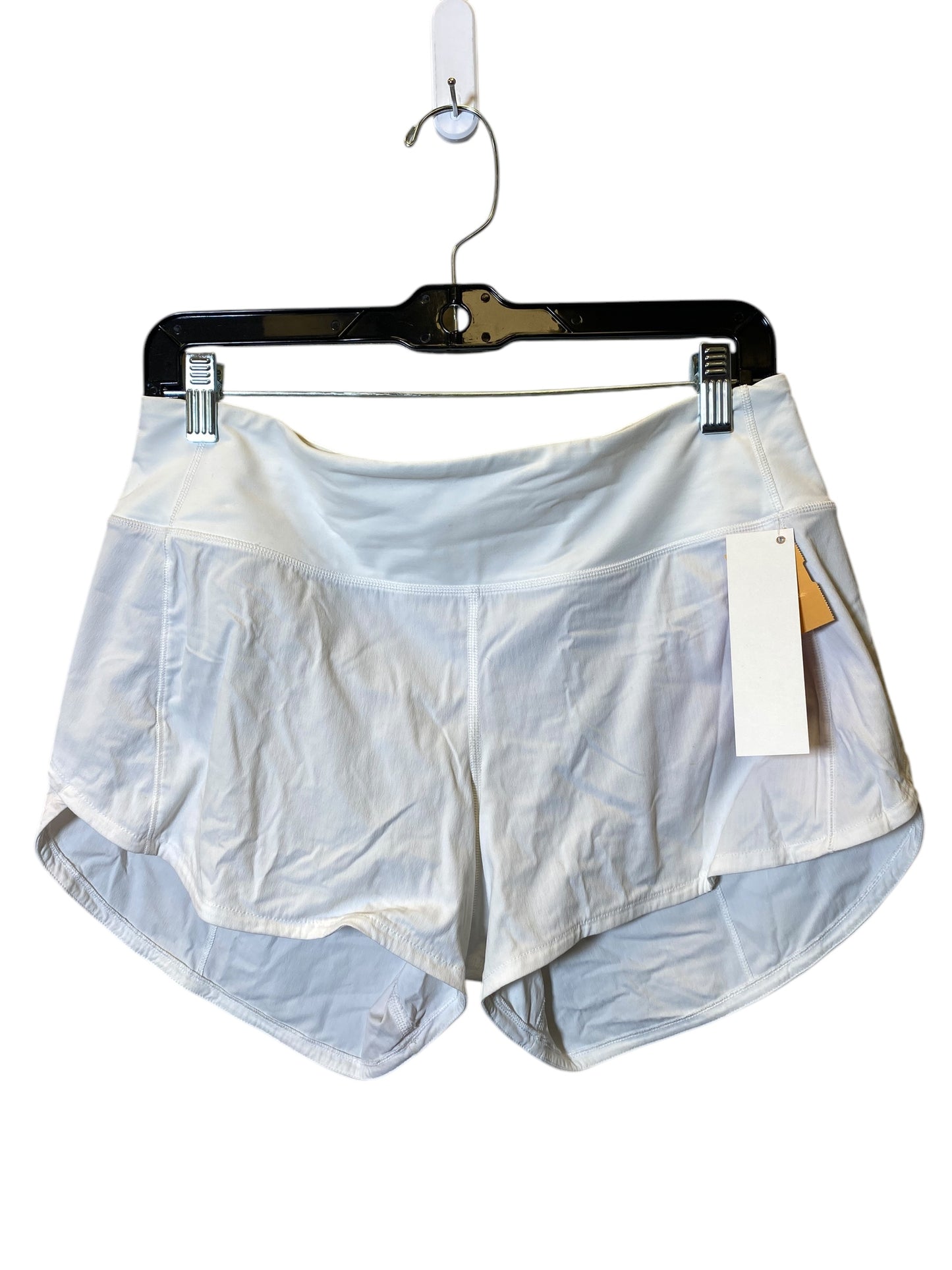 Athletic Shorts By Lululemon In White, Size: 8