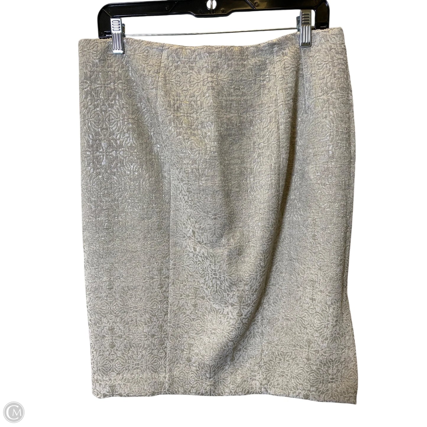 Skirt Midi By Ann Taylor In Grey, Size: M