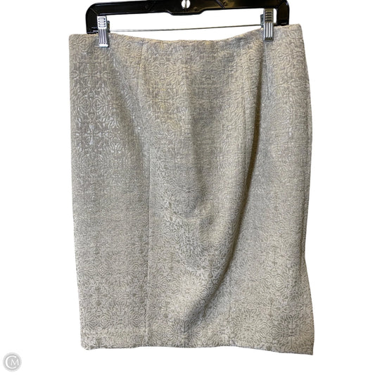 Skirt Midi By Ann Taylor In Grey, Size: M