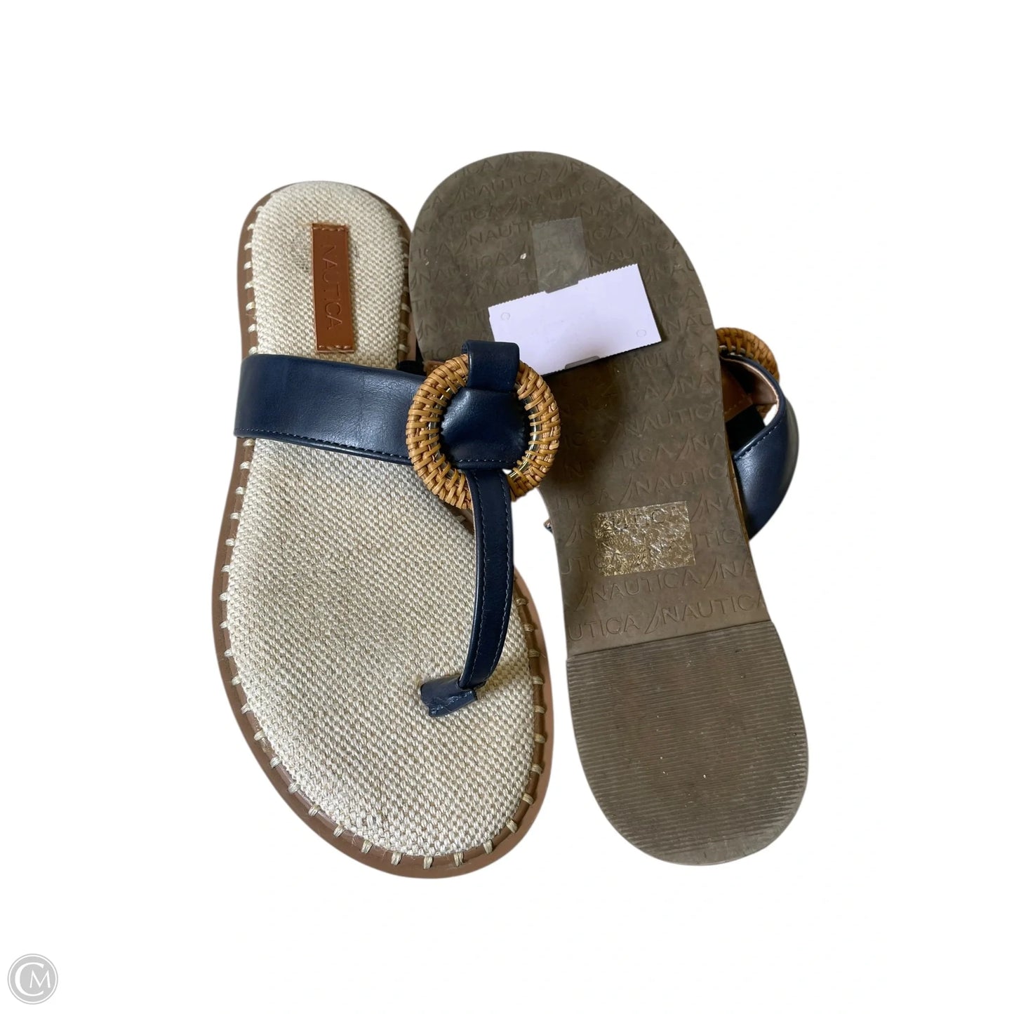 Sandals Flats By Nautica In Navy, Size: 9