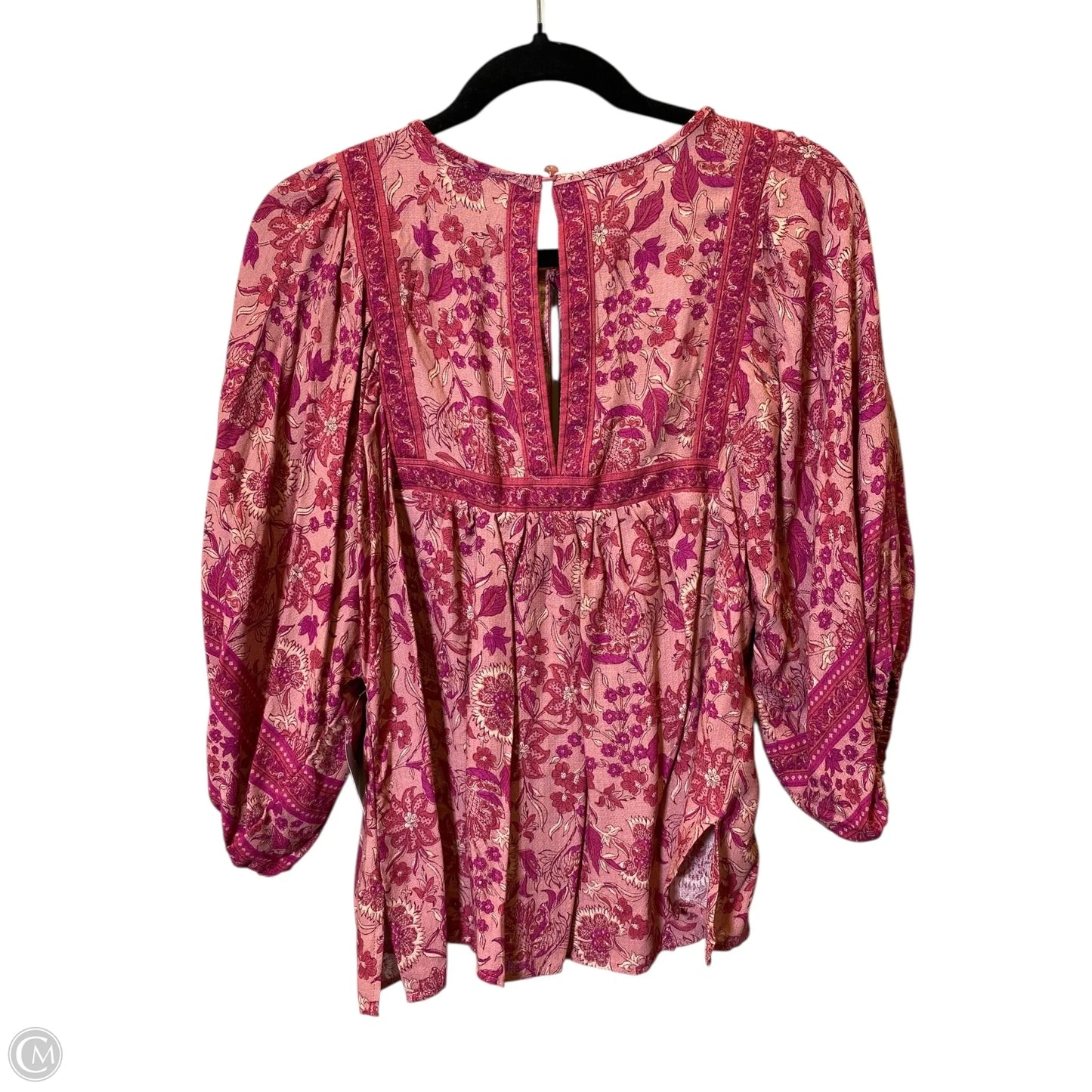 Top 3/4 Sleeve By Rachel Zoe In Floral Print, Size: M