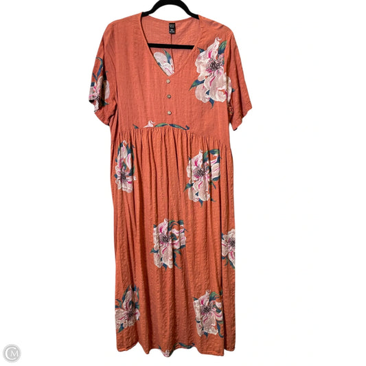 Dress Casual Maxi By Clothes Mentor In Floral Print, Size: Xxl