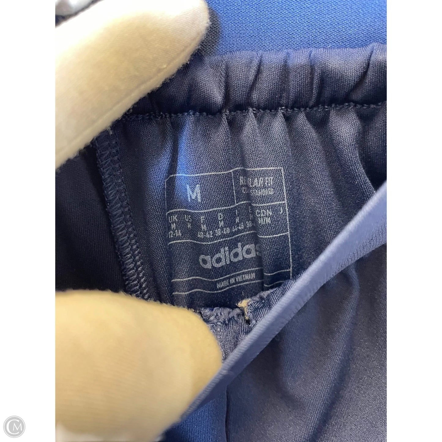 Athletic Shorts By Adidas In Blue & White, Size: M
