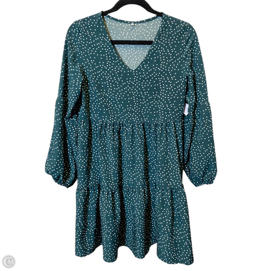 Dress Casual Short By Clothes Mentor In Green & White, Size: S