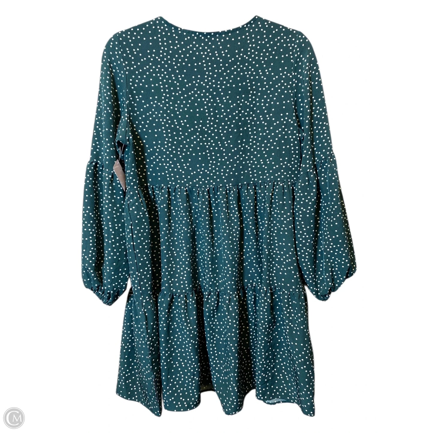 Dress Casual Short By Clothes Mentor In Green & White, Size: S