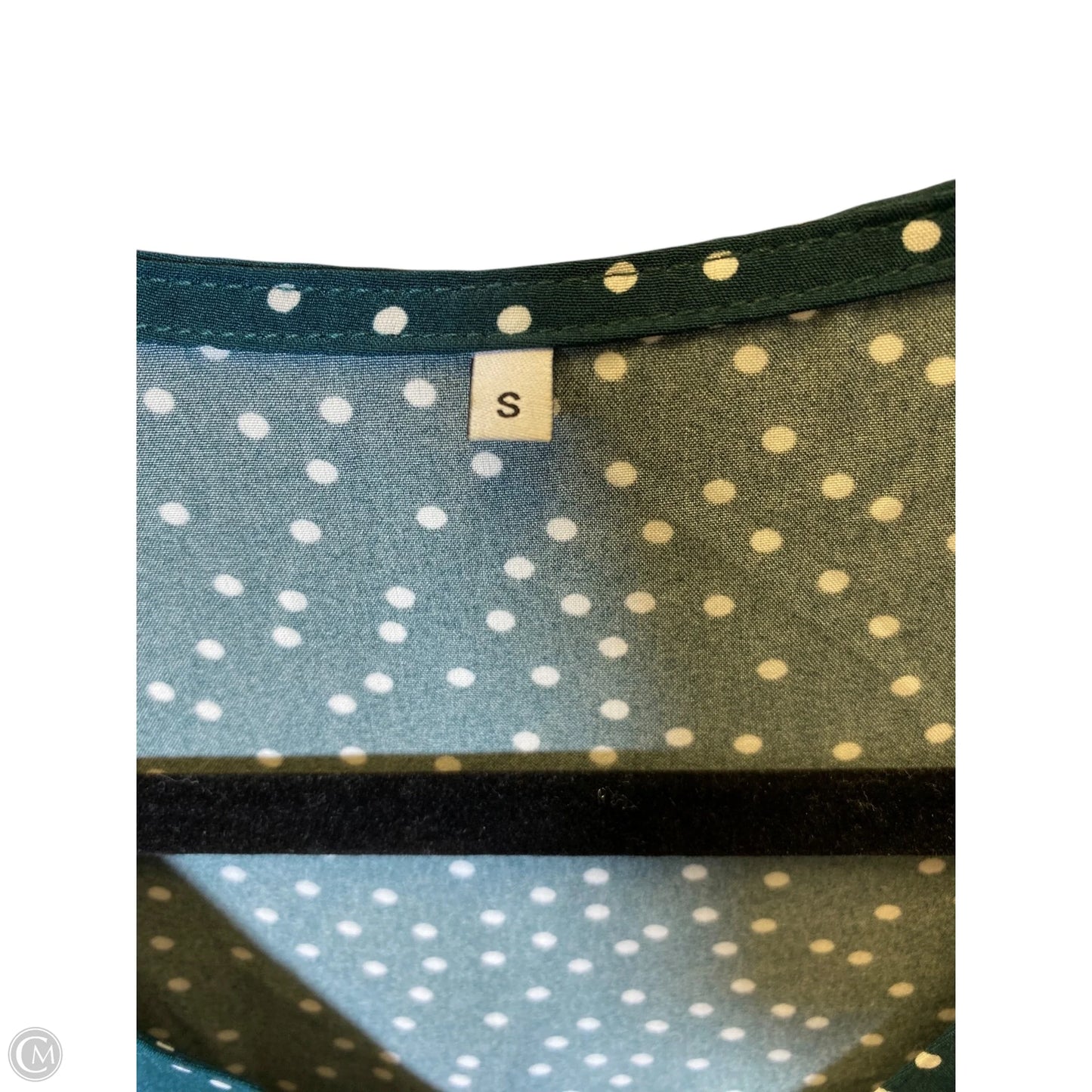 Dress Casual Short By Clothes Mentor In Green & White, Size: S