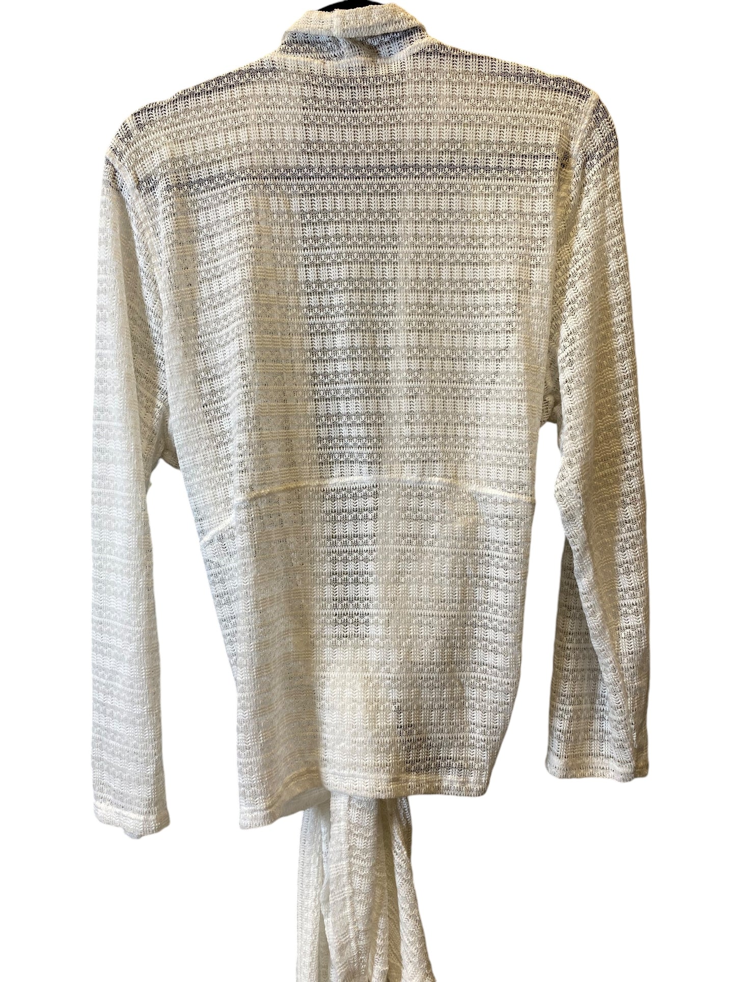 Sweater Cardigan By Jessica Simpson In White, Size: 2x