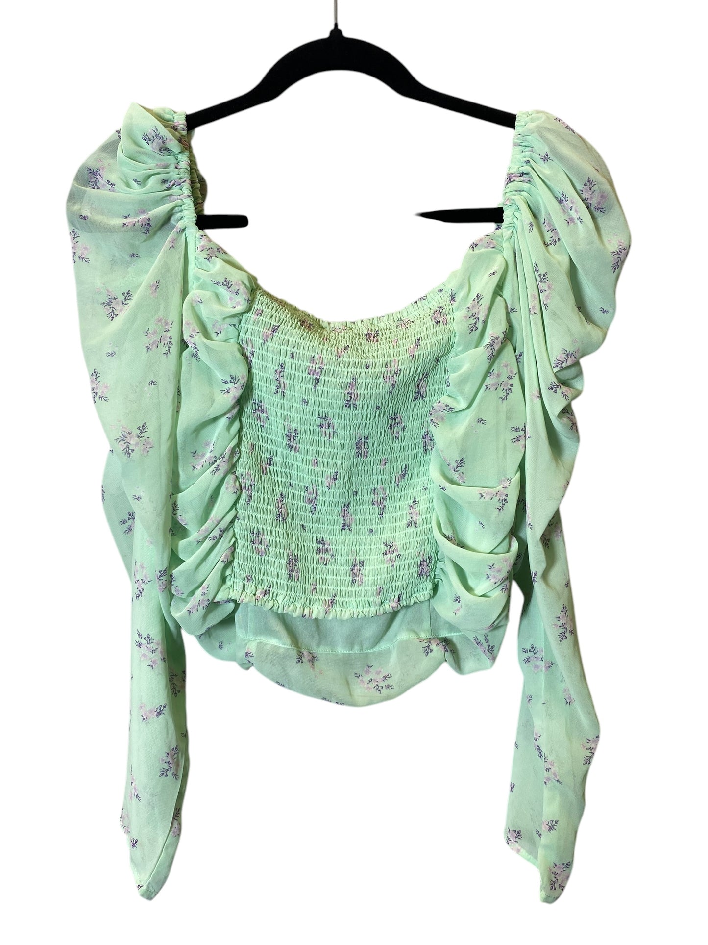 Top Long Sleeve By Divided In Green, Size: L