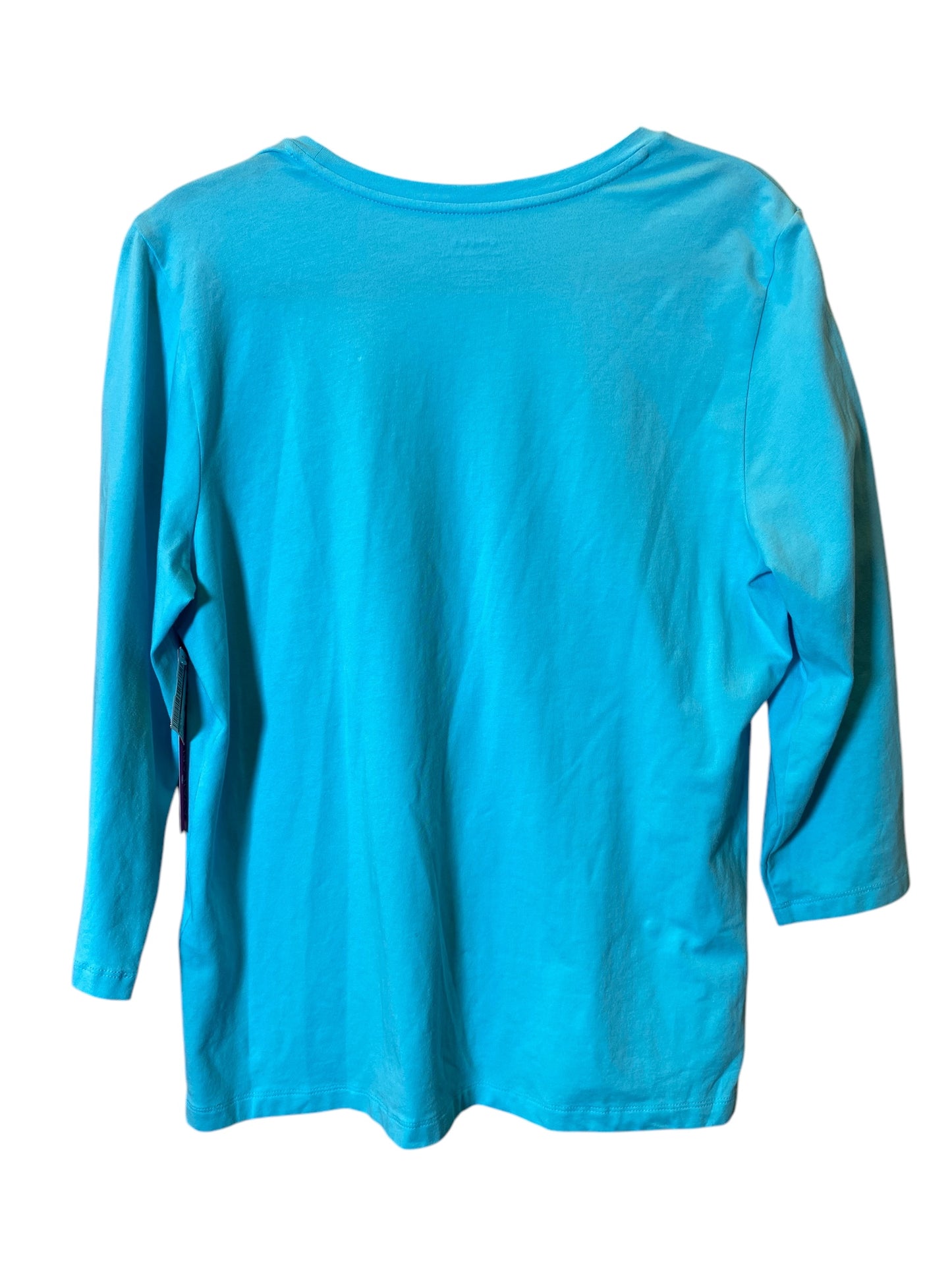 Top Long Sleeve By Chicos In Blue, Size: M