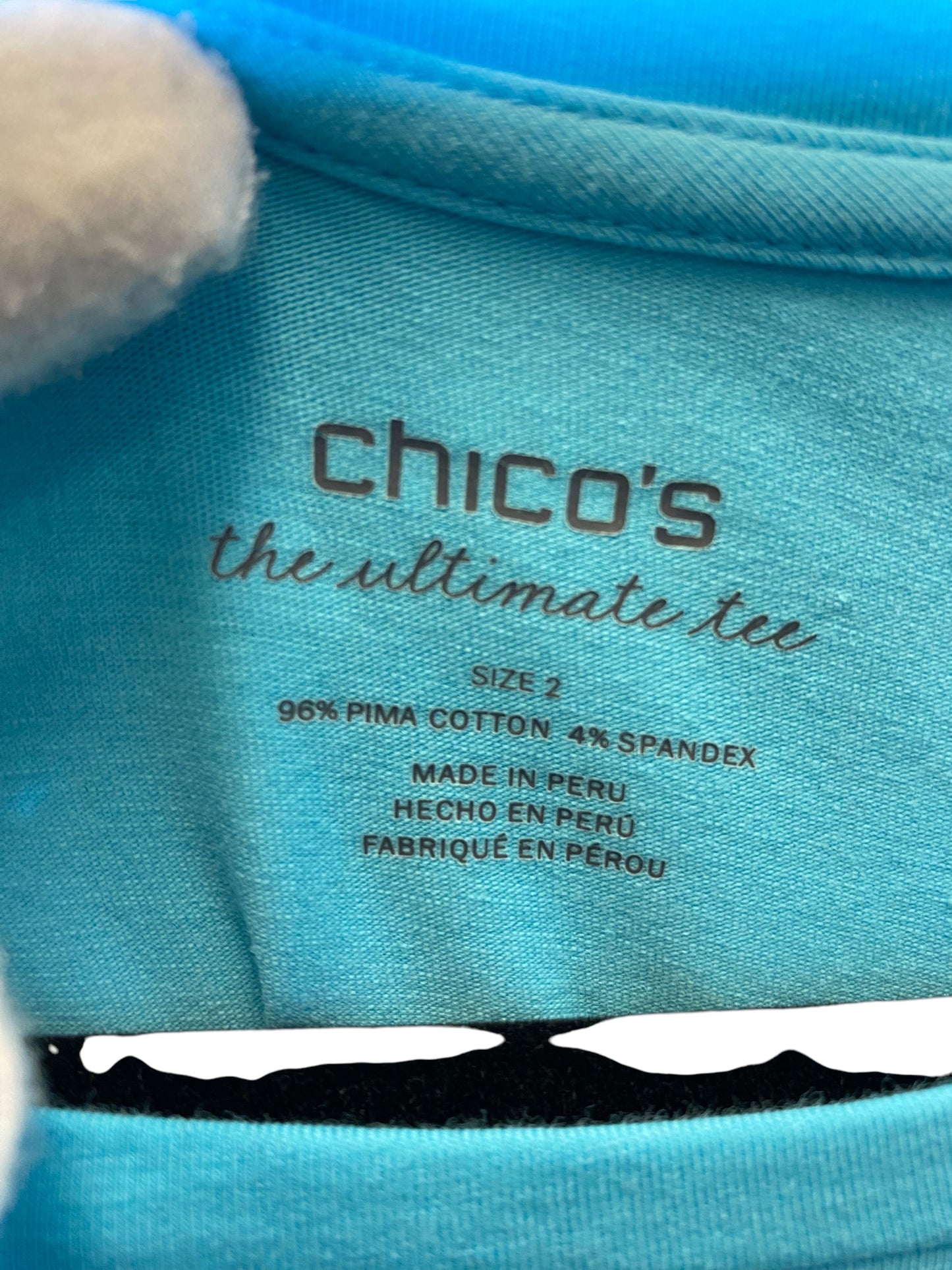 Top Long Sleeve By Chicos In Blue, Size: M