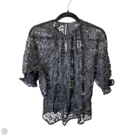Top 3/4 Sleeve By 7 For All Mankind In Black, Size: Xs