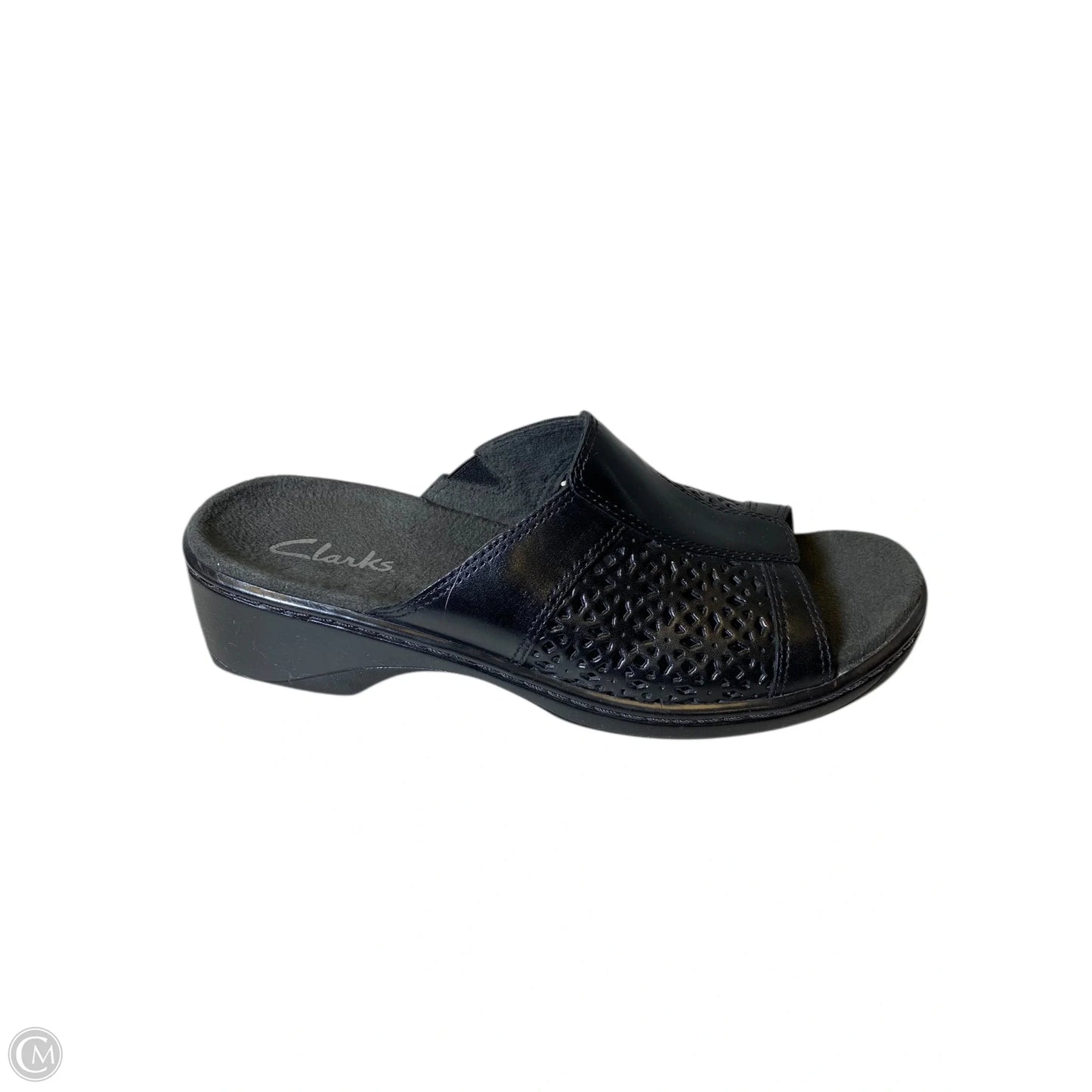 Sandals Heels Platform By Clarks In Black, Size: 8.5