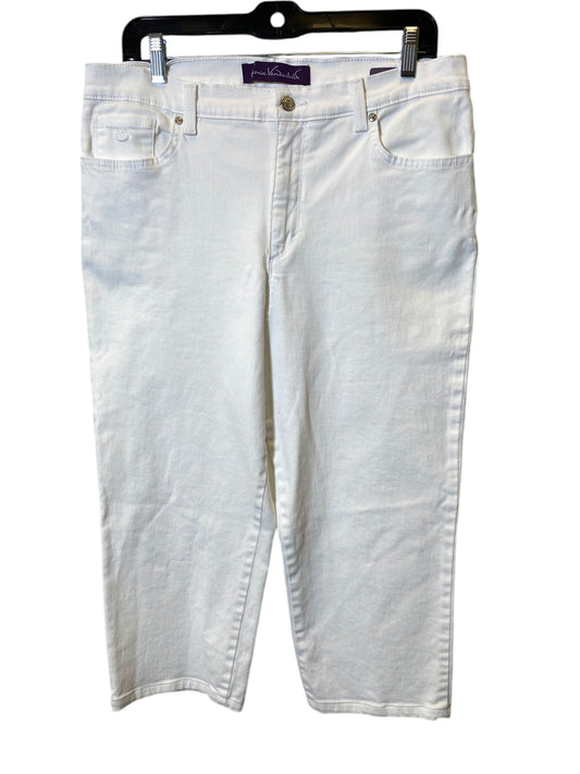 Capris By Gloria Vanderbilt In White, Size: 14