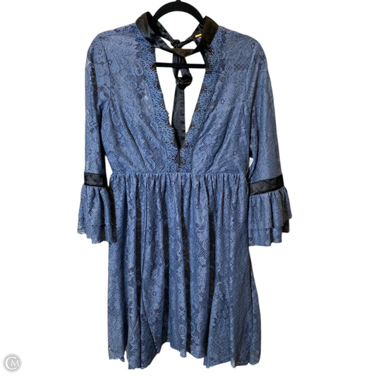 Dress Casual Short By Free People In Black & Blue, Size: M