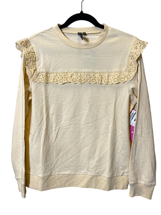 Top Long Sleeve By Influences In Yellow, Size: M