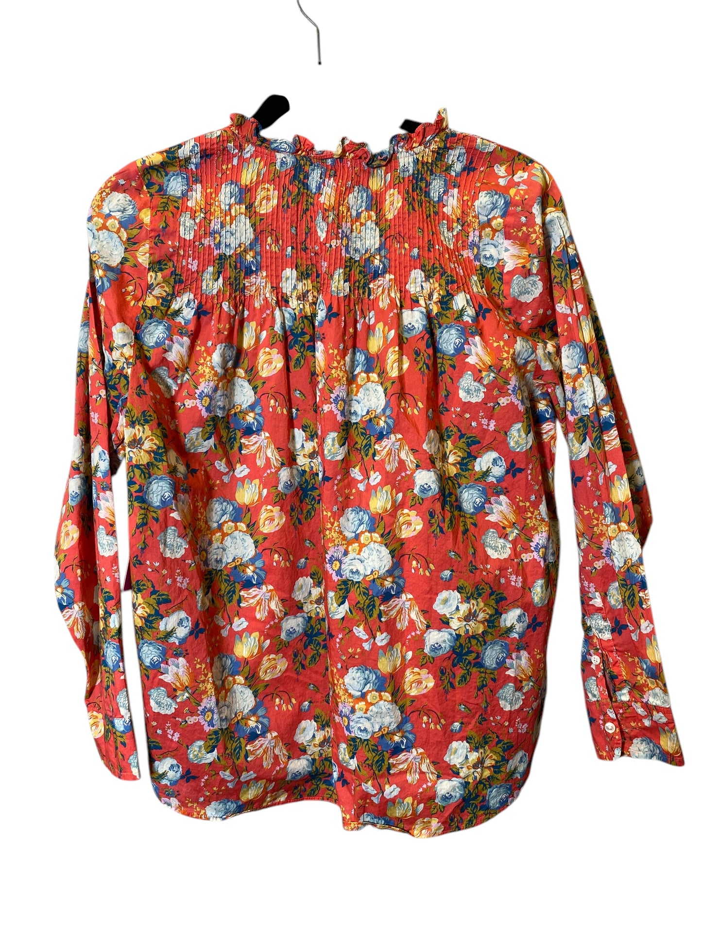 Top Long Sleeve By J. Crew In Floral Print, Size: S