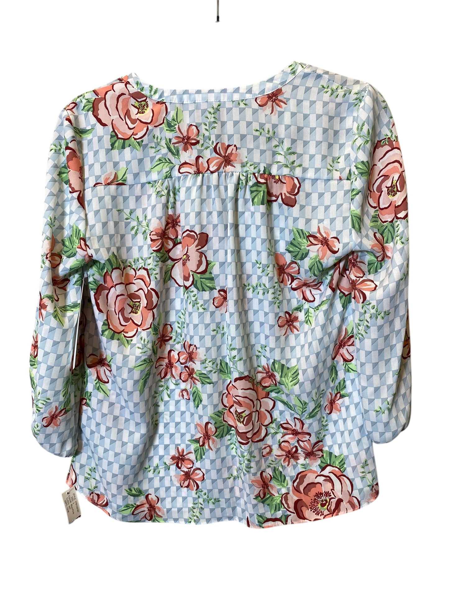 Top Long Sleeve By Zac And Rachel In Floral Print, Size: S