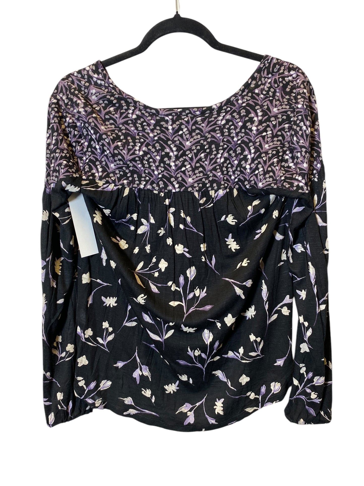 Top Long Sleeve By Lucky Brand In Floral Print, Size: Xs