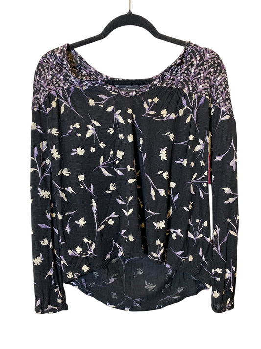 Top Long Sleeve By Lucky Brand In Floral Print, Size: Xs