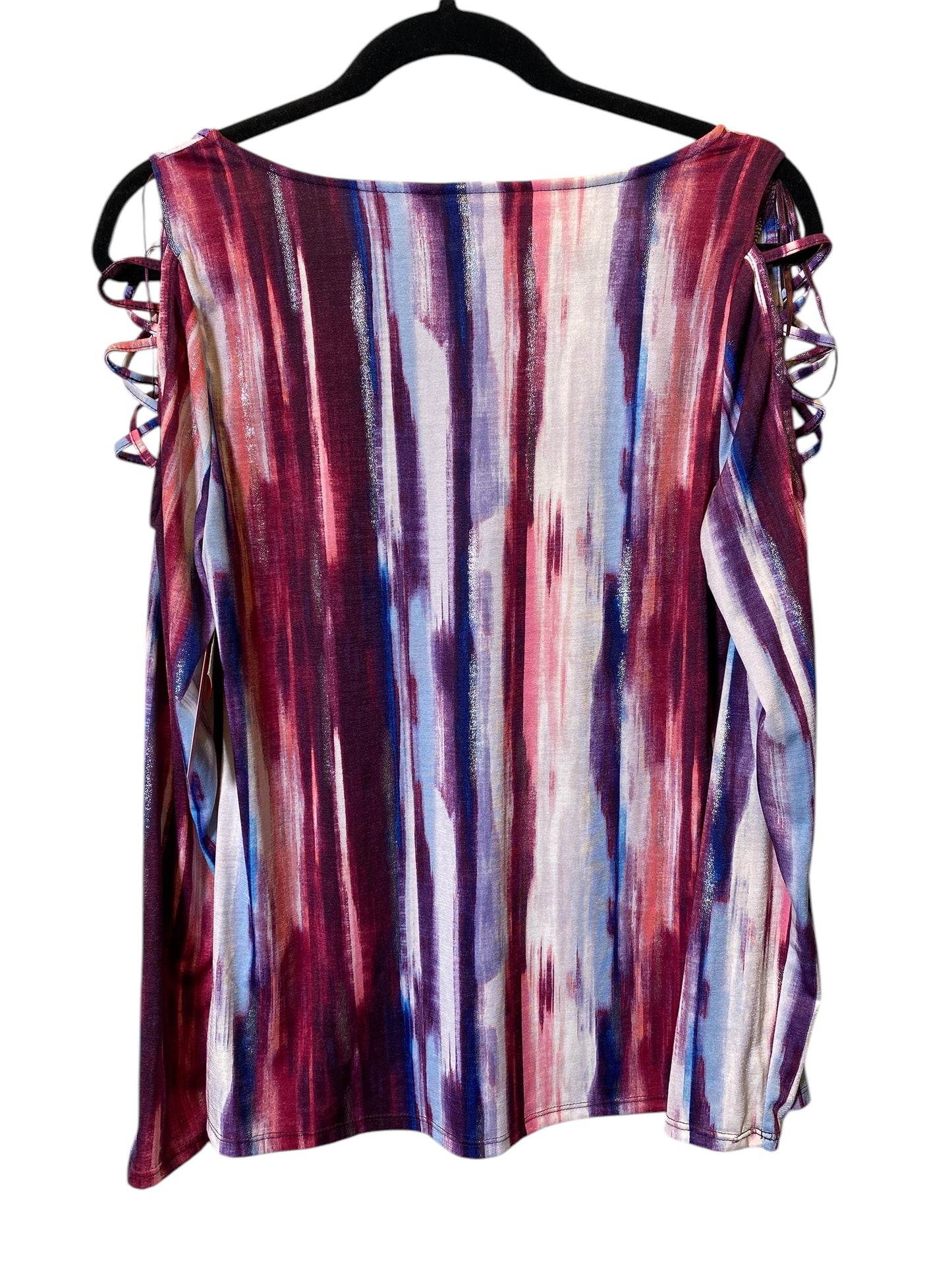 Top Long Sleeve By Jennifer Lopez In Multi-colored, Size: M