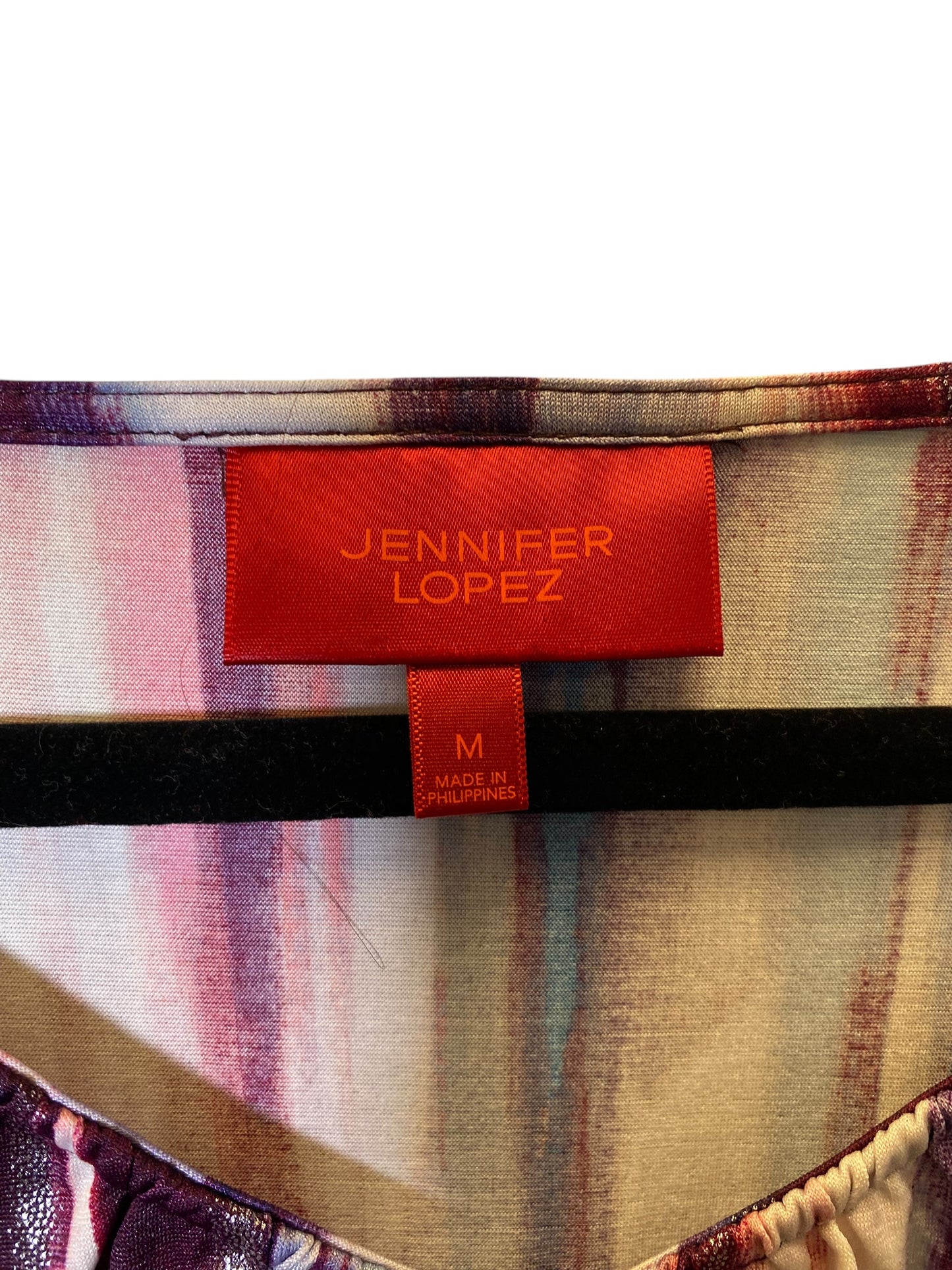 Top Long Sleeve By Jennifer Lopez In Multi-colored, Size: M