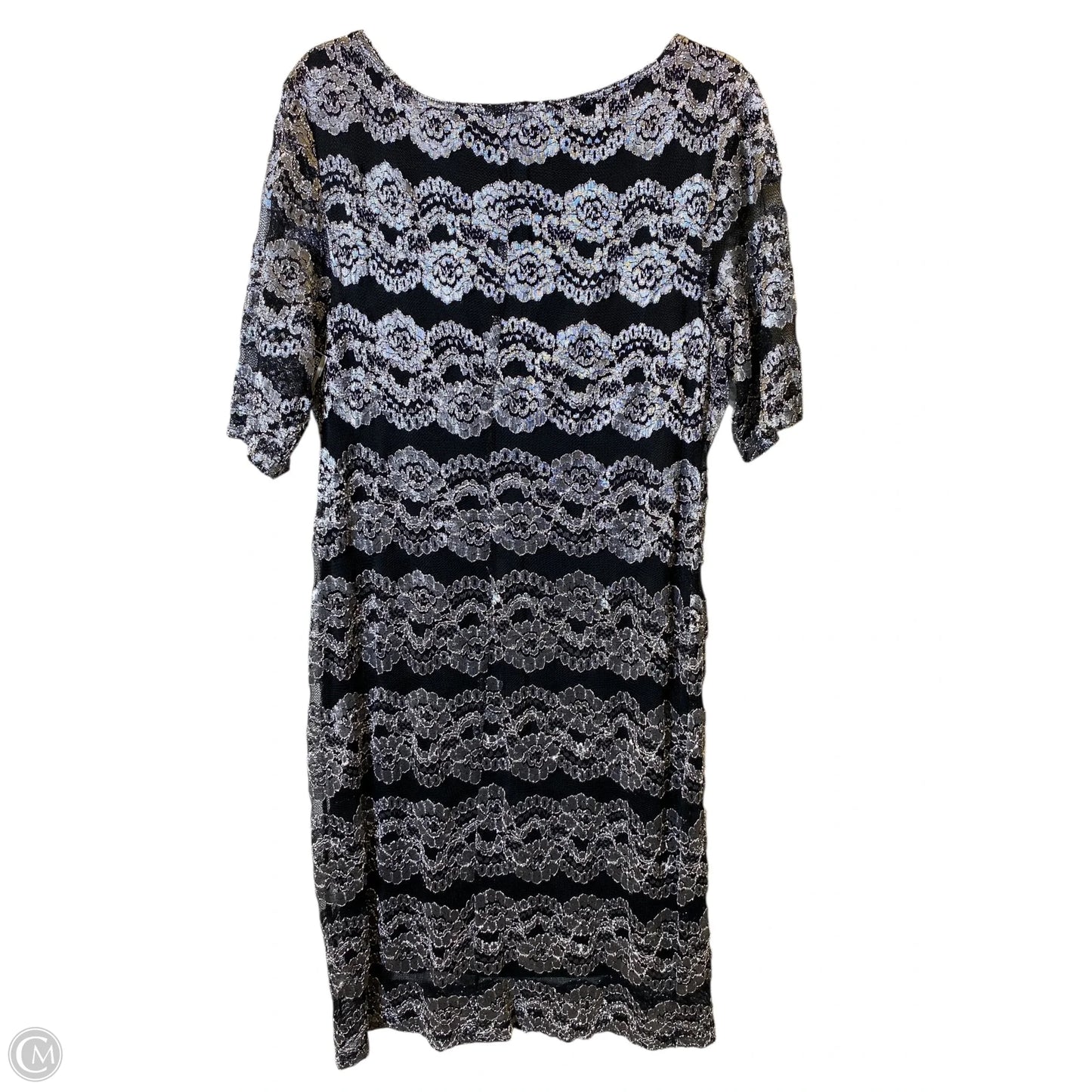 Dress Casual Midi By Connected Apparel In Black & White, Size: Xl
