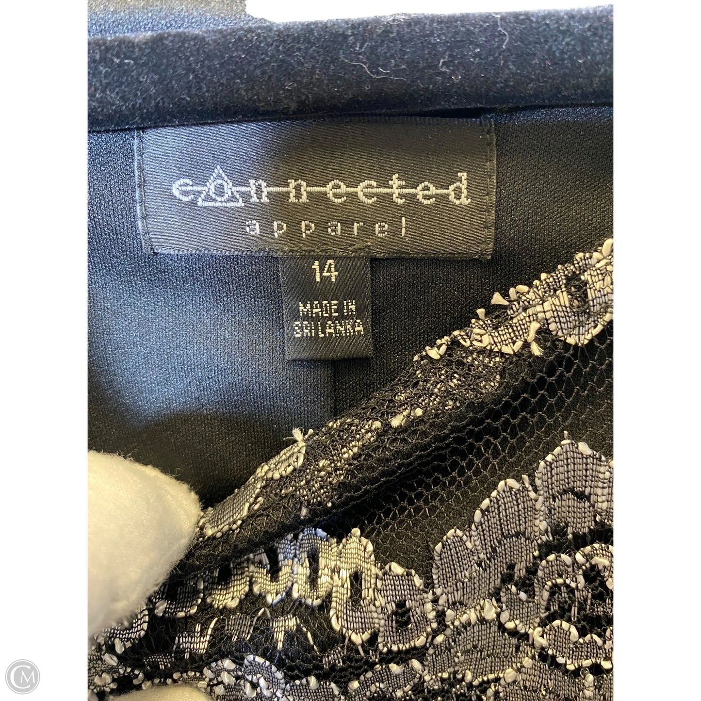 Dress Casual Midi By Connected Apparel In Black & White, Size: Xl