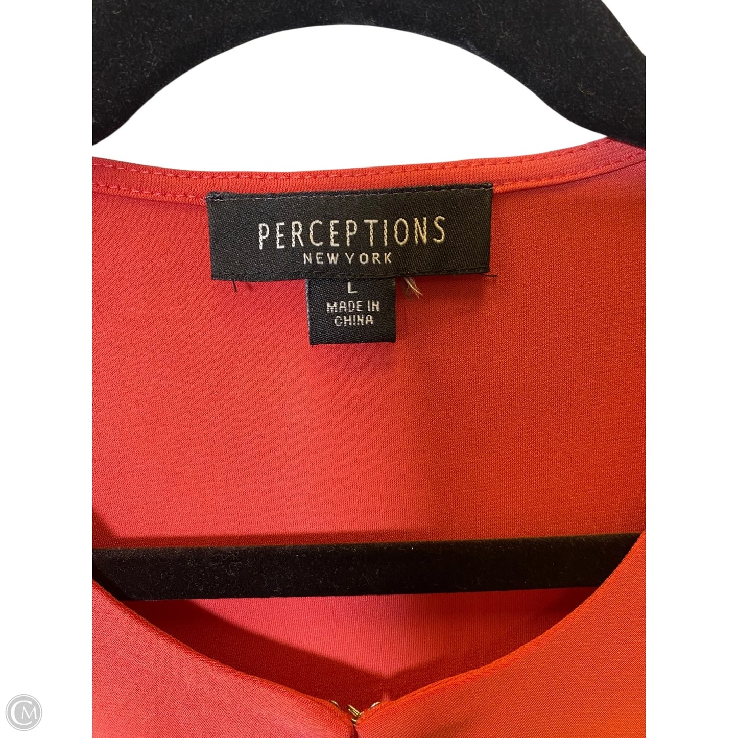 Cardigan By Perceptions In Orange, Size: L
