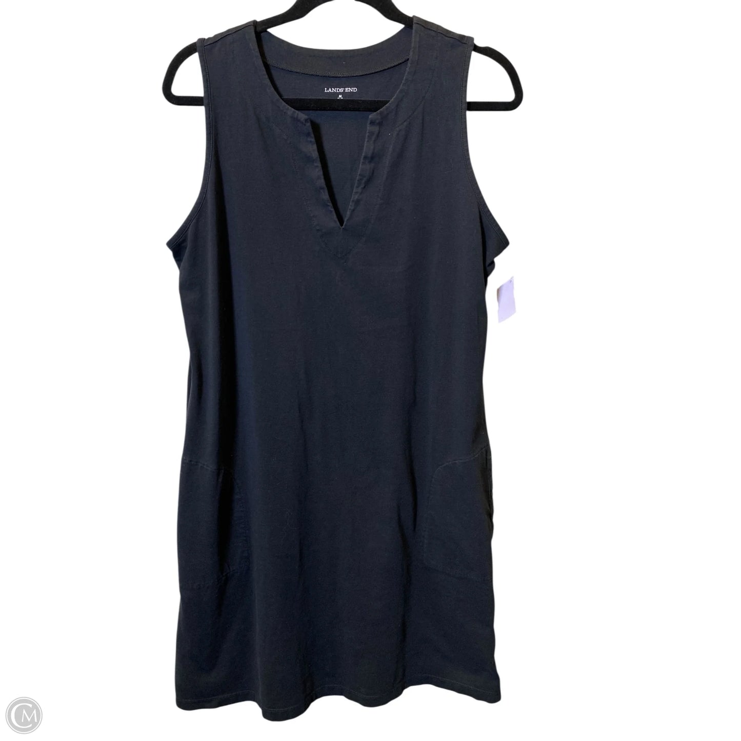 Dress Casual Midi By Lands End In Black, Size: M