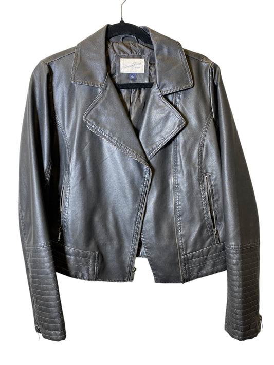 Jacket Leather By Universal Thread In Black, Size: S