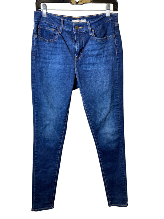 Jeans Skinny By Levis In Blue Denim, Size: 30