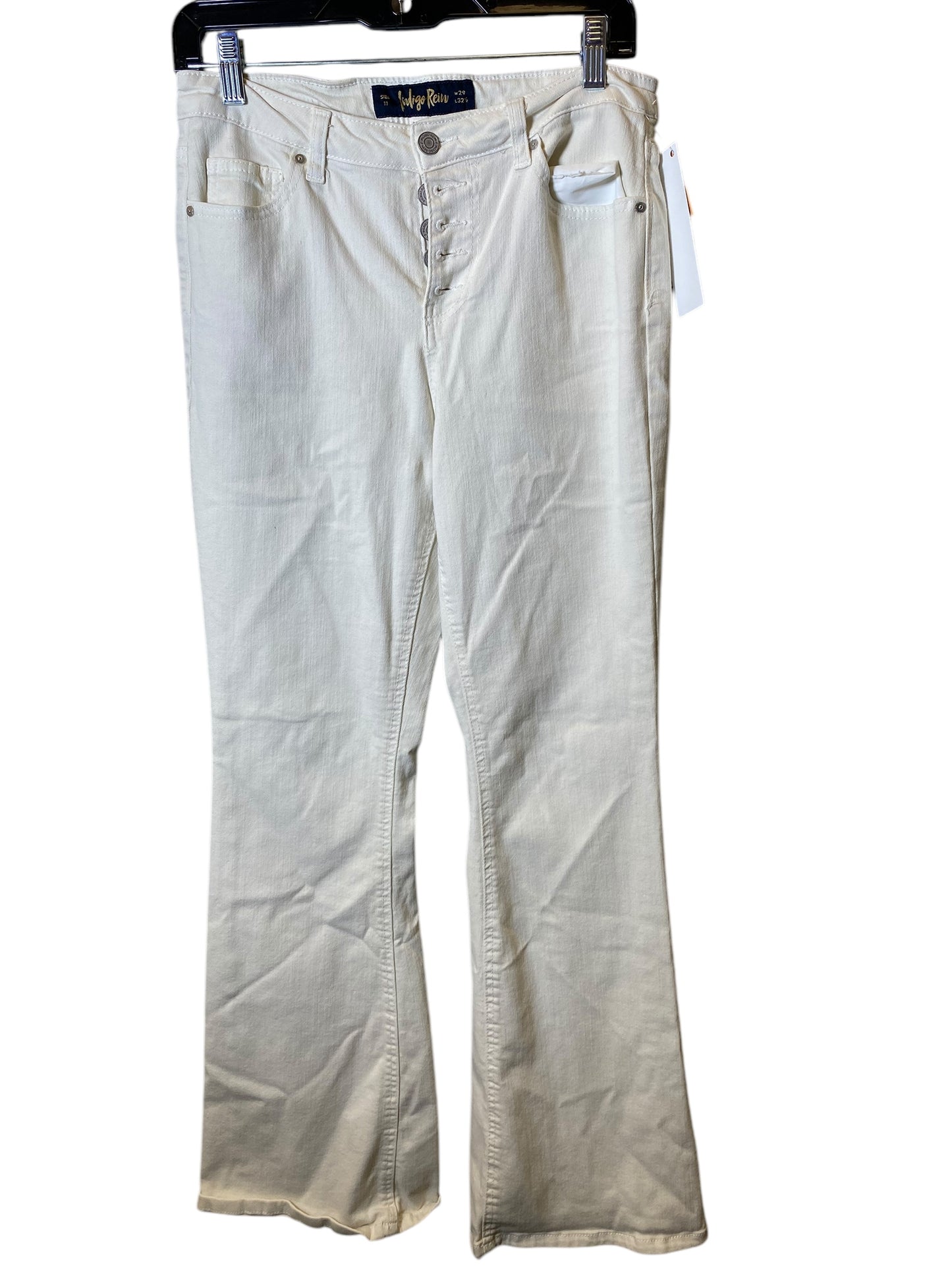 Jeans Flared By Indigo Rein In Cream, Size: 12