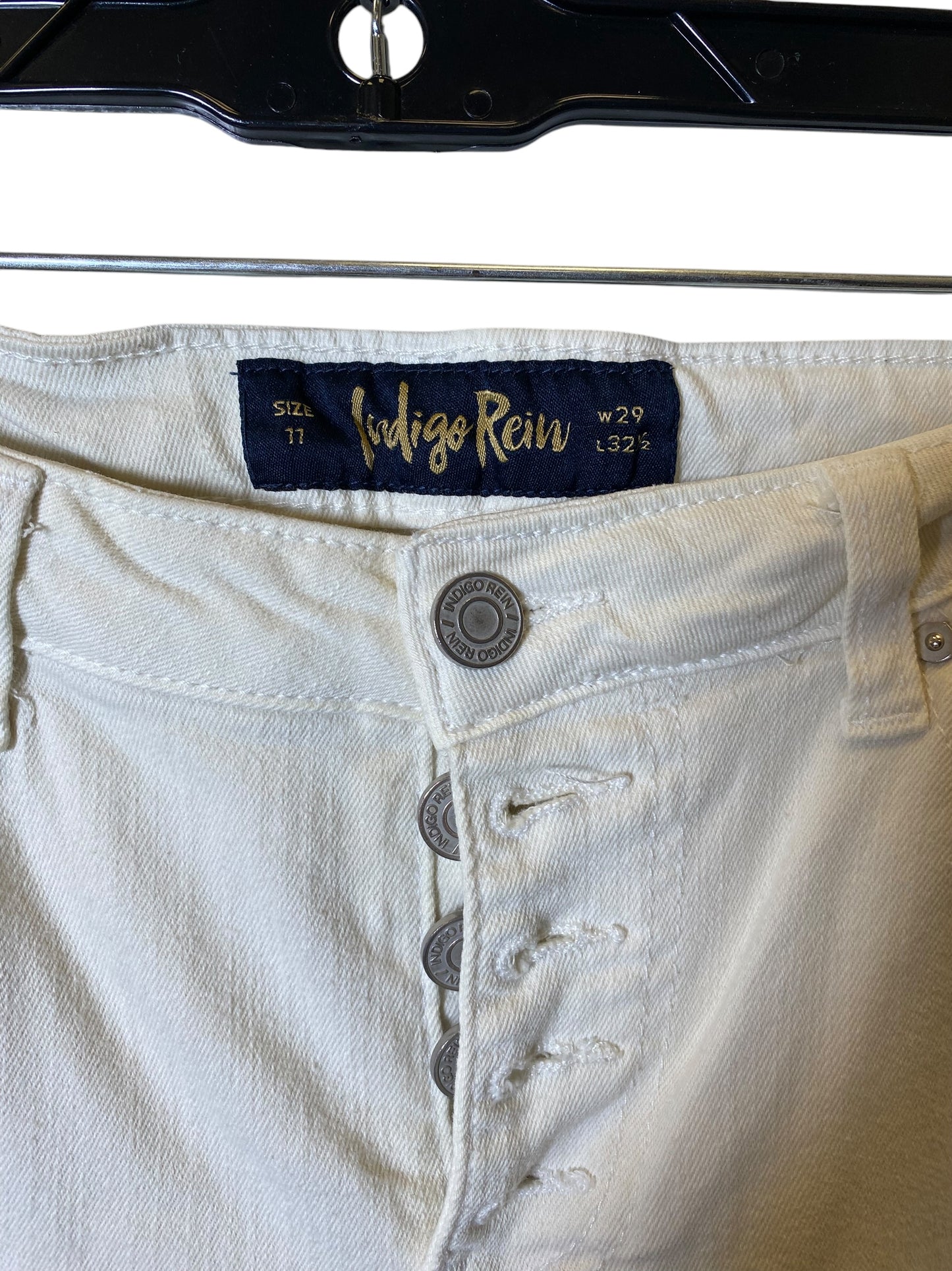 Jeans Flared By Indigo Rein In Cream, Size: 12