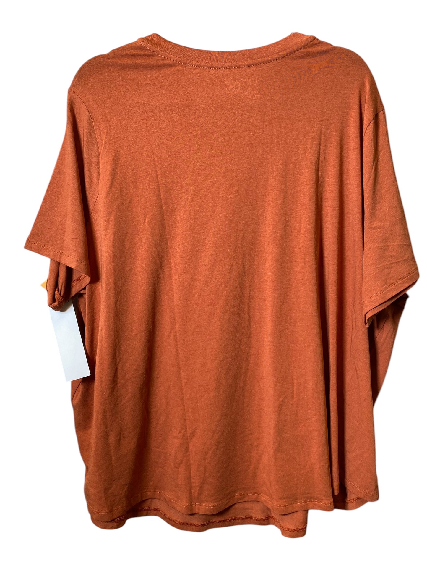 Top Short Sleeve Basic By Terra & Sky In Orange, Size: 3x