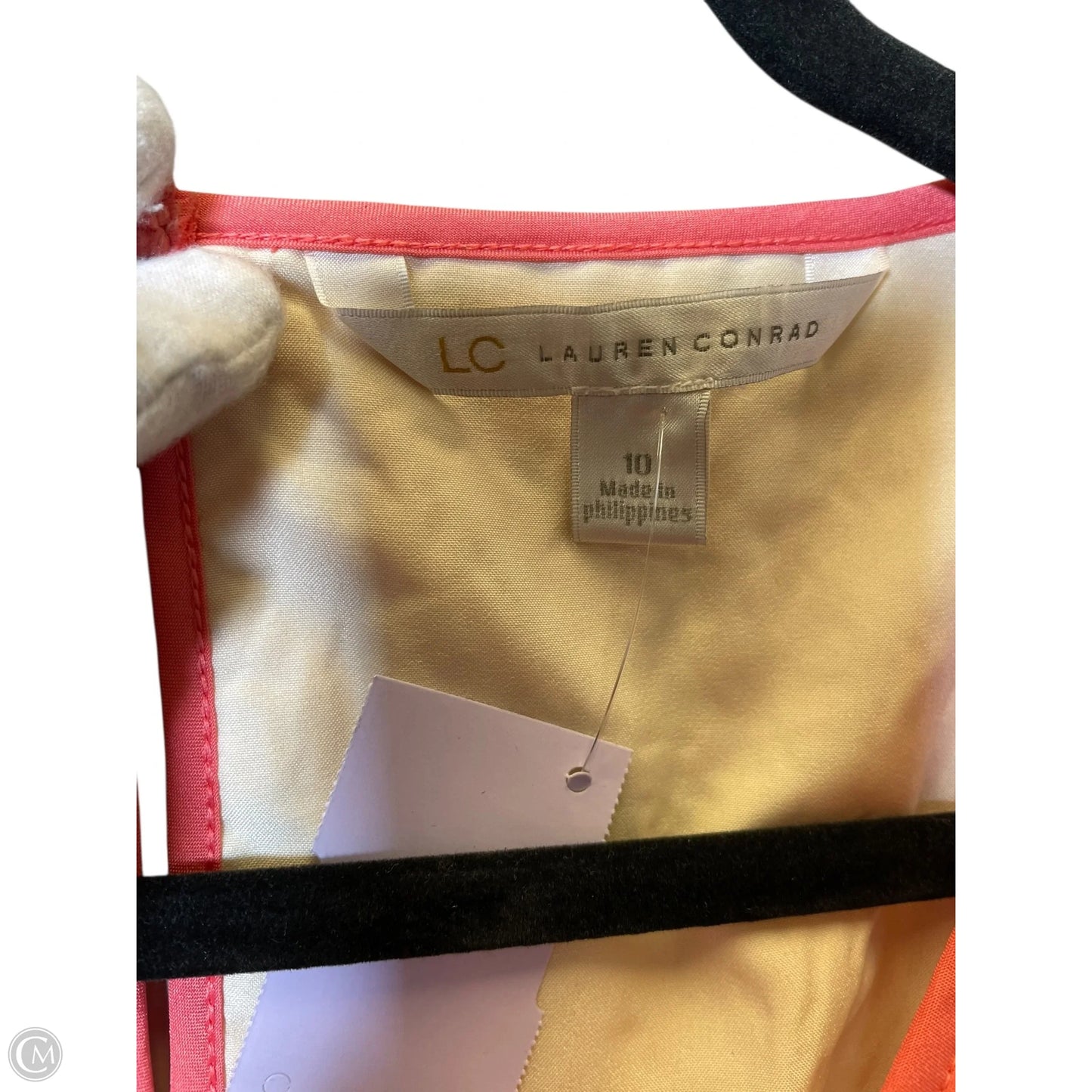 Dress Casual Short By Lc Lauren Conrad In Peach, Size: M