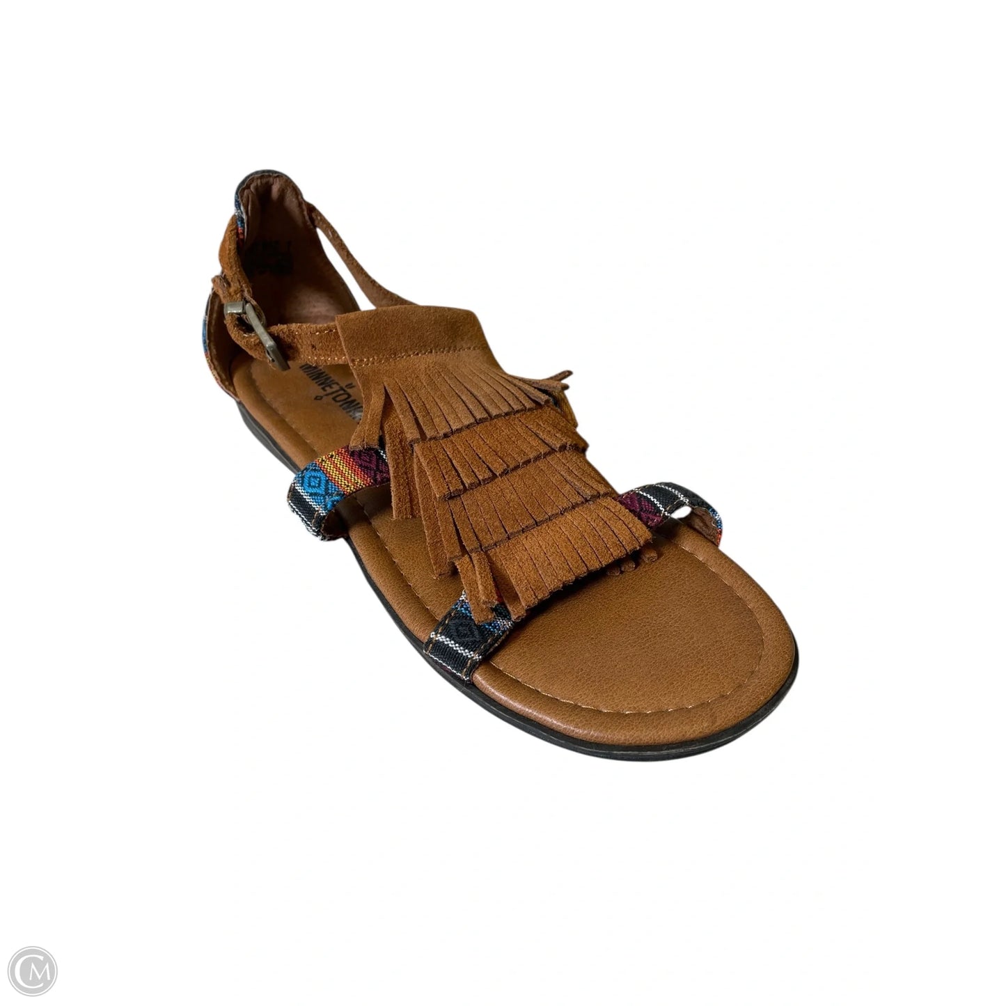 Sandals Flats By Clothes Mentor In Multi-colored, Size: 7