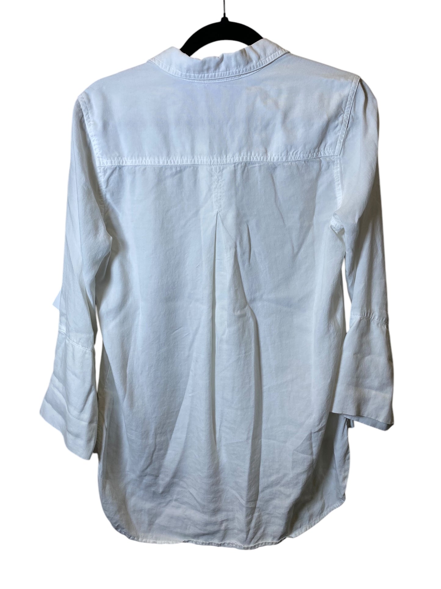 Top Long Sleeve By Cloth & Stone In White, Size: S