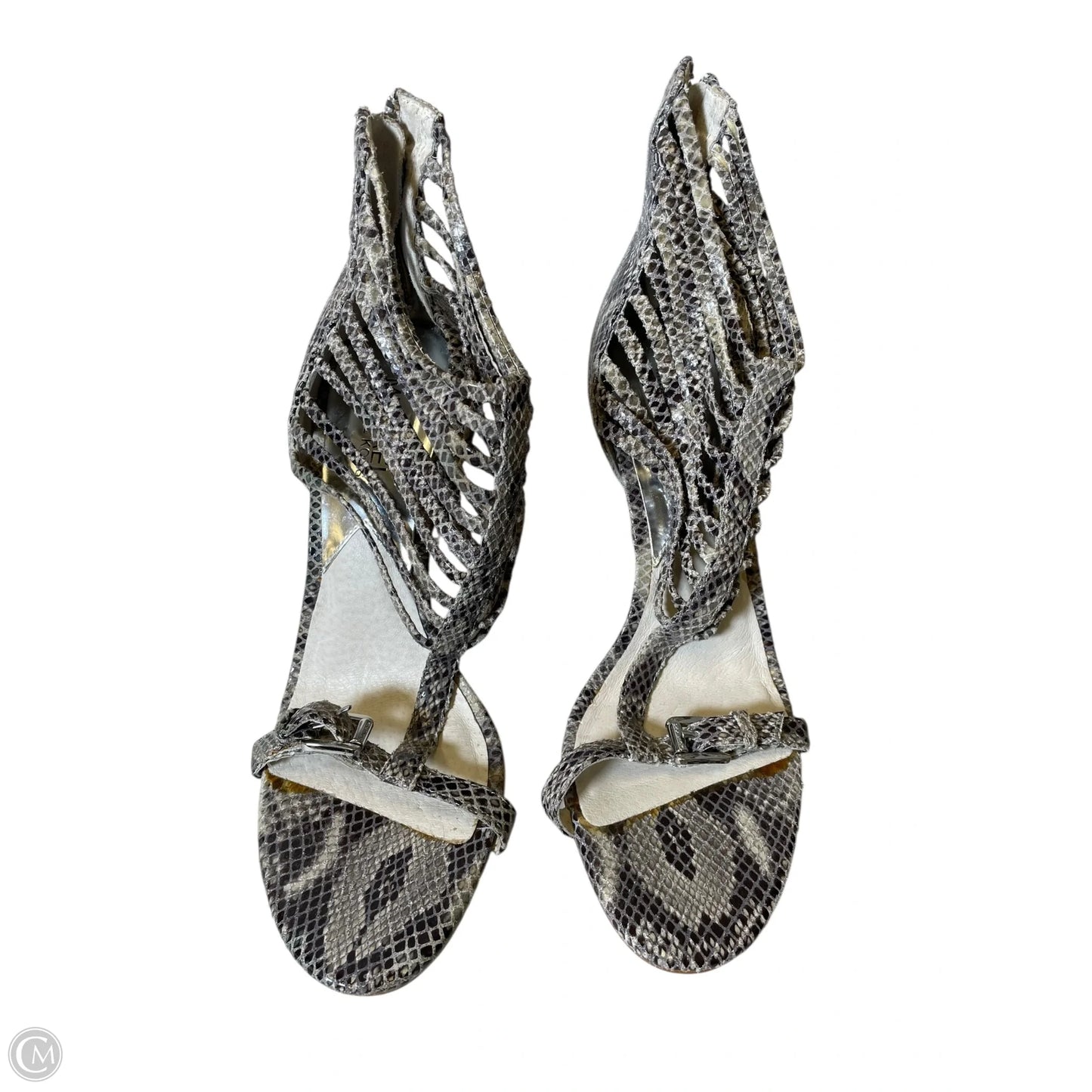 Sandals Designer By Michael Kors In Grey, Size: 9